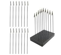 CORHAD Model Coloring Clip Base with Spray Paint Clamps and Base Stand for Model Coloring Workbench, Made of Plastic and Iron with Smooth Edges and Easy to Fix, Suitable