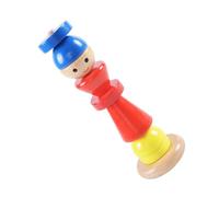 CORHAD Montessori Wooden Shape Sorting Puzzle Rainbow Geometric Stacker for Durable Sensory Educational Game Creativity Logic and Fine Motor Skills Development