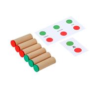 CORHAD Montessori Wooden Sound Tube Educational for Concentration and Thinking Training Color Recognition Sensory Development Gift for Boys and Age Year and Up