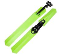 CORHAD Mountain Bike Mudguards Set, Green Quick-Release Tire Protector, Front and Rear Protection, Creative Design, Plastic Stainless Steel, 1 Set for Outdoor Cycling