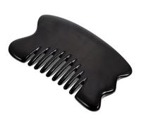 CORHAD Multi-Function Ox Horn Guasha Massage Comb for Scalp and Body Acupoint Scraping Tool for Muscle Relaxation Stress Relief Lightweight Home Therapy