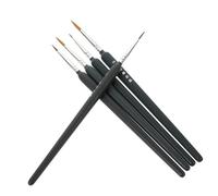 CORHAD Nail Art Line Pen Set 5pcs Fine Tip Brush for Watercolor Acrylic Gouache Wall Painting Advertising
