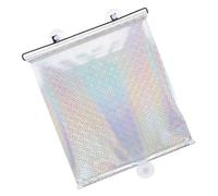 CORHAD Nail-free Kitchen Window Shades 45x125cm Silver Uv-resistant Breathable Sun Block Curtains for Home Privacy and Balcony Light Control