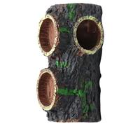 CORHAD Natural Look Aquarium Decor Resin Tree Log Hideout with Hollow Cave Design for Fish and Reptiles, Easy Cleaning and Privacy Feature, for Aquarium and Terrarium Use