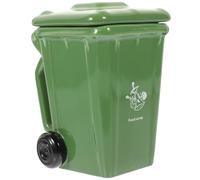 CORHAD Novelty Tea Cup 400Ml Ceramic Mug with Lid Trash Bin Design for Household and Office Use Easy to Clean Handheld Suitable for Beer and Beverages