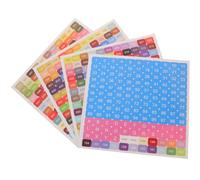 CORHAD Number Stickers Square Shape 5 Sets Colourful with Adhesive Paper Material Easy to Peel and Convenient Helpers and Crafting for Crystal Art, Crafting, and Storage Jar Labelling