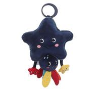 CORHAD Ocean-Themed Octopus Hanging Crib Mobile Soft Sensory Stroller Decoration for Newborns Boys with Wind Chimes and Textured Rattles for Reaching Grasping Development