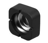 CORHAD Office Decorative Ashtray, Square Ashtray with 4 Cigar Rests, Portable Plastic and Iron Material, Sl ontemporary Design for Home and Outdoor Use
