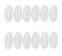 CORHAD Painting Rocks for Decorative DIY Projects and Classroom Crafts 12pcs Round White Flat Smooth Pebbles with Hole 1.97 Inch Drilled Stone Pendants