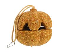 CORHAD Parrot Chewing Pumpkin Shape for Dental Hygiene Bird Foraging Accessory for Beak Grinding Safe Chew Treat for Parakeet Cockatiel Budgie Macaw Promotes Oral Health and Furniture