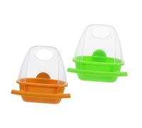 CORHAD Parrot Feeders Cockatiel Cage Food Feeder Bird Cage Accessories Bird Food Dispenser Bowl for Small Pets