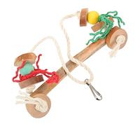 CORHAD Parrot Swing Toy Unique for Bird Exercise and Entertainment for Parakeets Macaws and Other Pet Birds Safe and Hanging Accessory