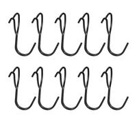 CORHAD Pegboard Hooks Organizer for Pegboard Heavy Duty Stainless Steel 20pcs Utility Hooks with 25mm Hole Distance Black Wall Space Saving Storage