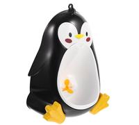 CORHAD Penguin Wall-Mounted Boys Urinal for Kids, Black Toddler Potty Training Toilet, Space-Saving Design for Bathroom Use