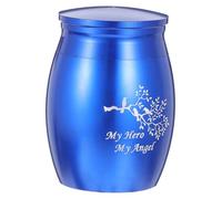 CORHAD Pet Ash Storage Jar Blue Bone Ash Container Memorial Urn Keepsake Suitable for Dogs Cats