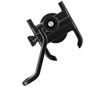 CORHAD Phone Mount Handlebar Bracket Aluminium Alloy Motorcycle Black | Adjustable Connection Bracket, Left and Right Mirror Installation, Wide Compatibility and Lightweight Build