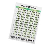 CORHAD Piano Chord Learning Guide Reference Chart Essential Chord Practice Poster for Beginners and Safe Material for Private Students and Classroom Use
