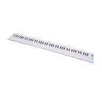 CORHAD Piano Keyboard Practice Chart Paper 88 Keys Piano Fingering Guide with Music Notation and Stave Reference, Paper Material Teaching Aid for Beginners and Students