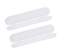 CORHAD Plastic Small Digital Thermometer Storage Case 2pcs Lightweight Protective Box for Temperature Measurement and Portable Carry 14.8x3x1.8cm