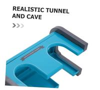 CORHAD Plastic Train Tunnel Track Accessory for Model Railroad Sets Childsafe Material Realistic Blue Cave Design Enhances Imaginative Play and Bonding