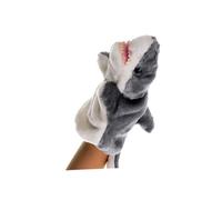CORHAD Plush Hand Puppet Shark Doll Grey Soft Stuffed Animal for Ocean Animal Puppet Playroom