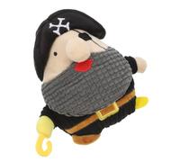 CORHAD Plush Pirate Captain Dog Chew with Sound -resistant Pet Grinding for All Breeds Safe Soft Puppy Biting to Encourage Exercise and Boredom