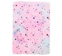 CORHAD Plush Writing Notebook for Cute Colorful Heart Journal for Soft Fluffy Diary Book Student Creative Daily Use Note Journal