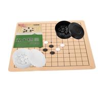 CORHAD Portable Go Chess for Adults Wear-resistant Board with Black and White Stones Folding Travel Chess Kit for Indoor Outdoor Play and Strategy Training