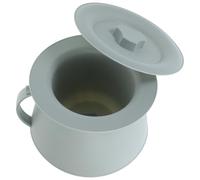 CORHAD Portable Plastic Potty Pot with Lid for Family Use, 1.5l Capacity Plastic Spittoon Urinal, Sturdy Chamber Pot for Pregnant Women, Not Easy to Break with Longer Service Time