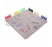 CORHAD Portable Player Flying Chess Game with Soft Rubber Mat Board Easy to Clean Travel Ludo for Family Interaction and Relationship Building Compact Board Game for Group Fun