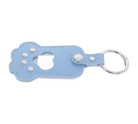 CORHAD Portable PU Leather Paw-shaped Pet Hair Keepsake Keychain for Dog and Cat Memorial Compact Ashes Storage with Photo Holder Heartfelt Tribute Accessory for Pet Remembrance