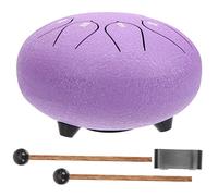 CORHAD Portable Steel Tongue Drum Hand Drum Flower Design Tones for Meditation Relaxation and Music Therapy for Boys and Girls Music Education and