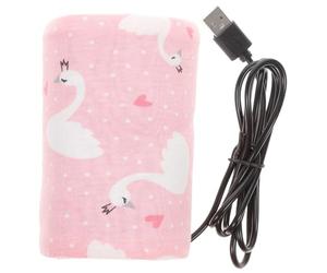 CORHAD Portable USB Milk Bottle Warmer Bag for Newborns and Boy Girl Safe Heat Insulation Design with Even Heating Compatible with Power Banks and Laptops Keeps Milk Warm Anytime Anywhere