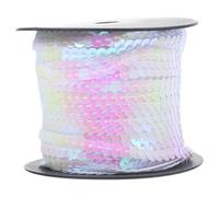 CORHAD PVC Sequins Yards DIY Craft Material for Dress Bag Decorations Round High Brilliance Hand Sewing Sequins for Clothes Embellishments Comfortable Touch and Easy to Sew