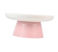 CORHAD Raised Cat Bowl Neck Multi-function Ceramic Cat Feeder for Indoor Use Easy to Clean Non- Design for Kittens Fish Style