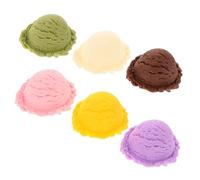 CORHAD Realistic Artificial Ice Cream Scoops Faux Ice Cream Balls with Detailed Texture DIY Decorative Props for Home Display Shop Staging Photography Cake Display Models