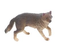 CORHAD Realistic Mini Plastic Wolf Figurine Tabletop Decoration for Educational Animal Desktop Ornament for Home Garden Table