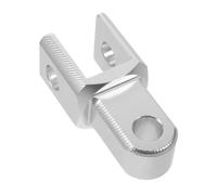 CORHAD Rear Shock Extension Adapter Silver for Motorcycle and Moped Aluminium Alloy with Height Adjustment and Enhanced Load Support, for Two-up Riding and Navigating Rough Dirt Roads