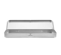 CORHAD Rectangular Metal Pencil Case Tin Iron Single-Layer Frosted Silver Pencil Box for School Students Boys and Girls Lightweight Sturdy Storage