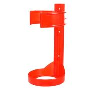 CORHAD Red Plastic Fire Extinguisher Wall Bracket with Portable Hook for Quick Access Suitable a Fire Extinguisher Hanger Bracket in Vehicle Use