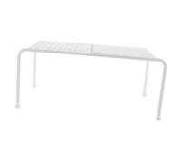 CORHAD Reptile Iron Platform Stand Hollow-out Small White Lounge Chair Cage Platform for Bearded Dragons Lizards and Small Pets