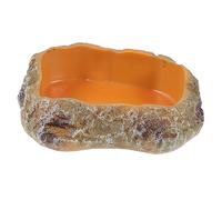 CORHAD Reptile Water Bowl and Food Dish Resin for Snakes Lizards and Turtles Easy to Clean Non-spill Feeding for Pet Reptiles