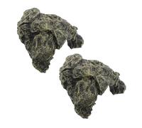 CORHAD Resin Turtle Basking Platform with Hideout Climbing Shelter for Aquariums Elevated Resting Dock for Aquatic Turtles and Reptiles Natural Rock Design Easy to Install