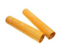 CORHAD Retractable Artwork Storage Tube with Elegant Brocade Box Scroll Poster Case for Artists and Collectors Yellow Dragon Pattern Packaging