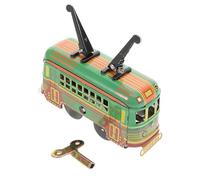 CORHAD Retro Die Cast Pull Back Bus for Friction Powered Metal City Sightseeing Vehicle Nostalgic Collectible Tinplate Play Car for Boys and Artistic Home Decor and Childhood Memory