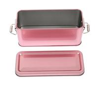 CORHAD Retro Rose Gold Tinplate Storage Box with Lid Multi-use Cookie and Candy Case Small Biscuit Container for Freshness Preservation and Clean Storage