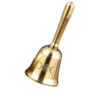 CORHAD Ringing Wicca Altar Bell Pentagram Witch Ritual Brass Handmade Decorative