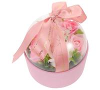 CORHAD Rose Shaped Soap Flower Box Pink Artificial Rose Soap for Valentine’S Day Mother’S Day Present for Women Romantic Forever Flower in Box
