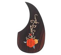 CORHAD Rosewood Acoustic Guitar Pickguard Sticker Double-Sided Adhesive Professional Wood Guitar Protector Plate Anti-Scratch Guard Decal