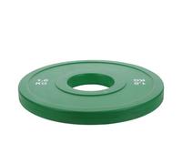 CORHAD Rubber Coated Barbell Plate 1Kg Green - Weight Plate for Dumbbell and Barbell Training, Bumper Rubber Weights for Muscle Workout and Strength Fitness